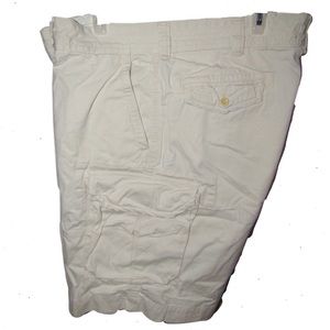 Beige Polo cargo shorts